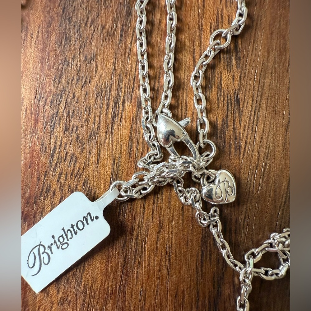 Brighton Silver Spike & Crystal Statement Necklace - Silver - Picture 2 of 5